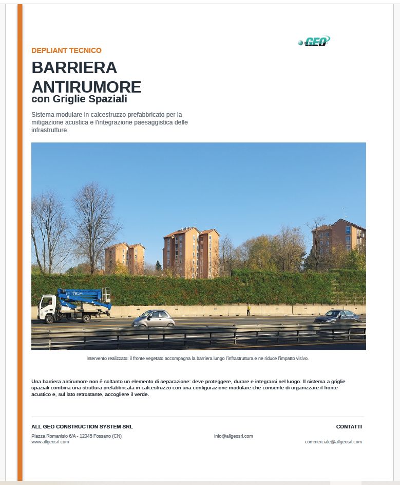 Depliant Barriera Antirumore GS